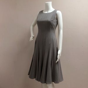 Calvin klein Grey Pleated Dress